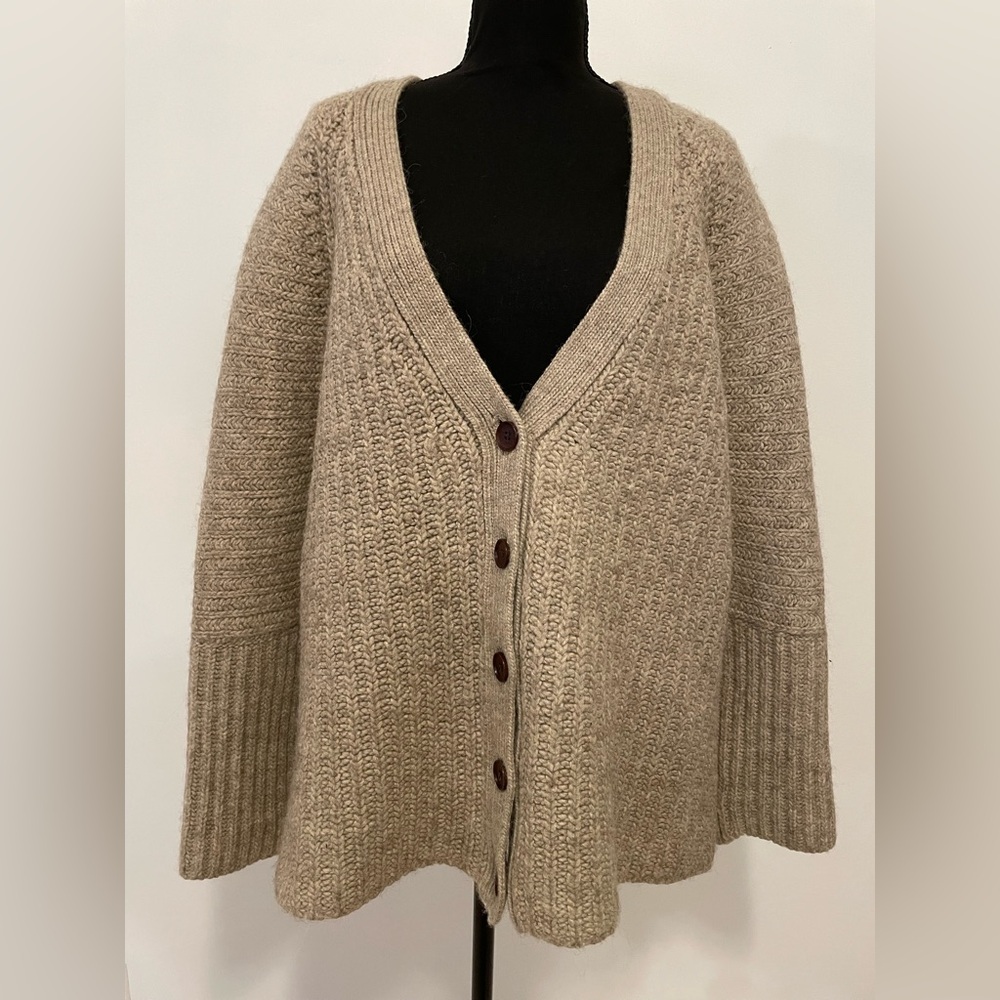 Banana Republic Taupe Cardigan Sweater